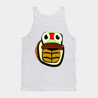 cartoon turtle with a moustache Tank Top